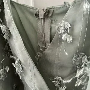 selfie leslie sage green dress Neptune Cut Out Back A-Line Maxi Dress Sage